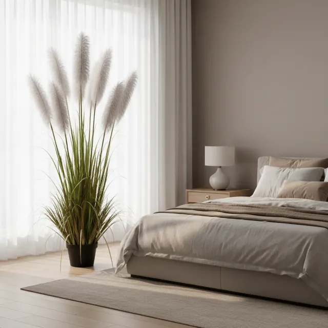 Alessandro Design iarba artificiala stuf 220cm 7 fire verde-gri