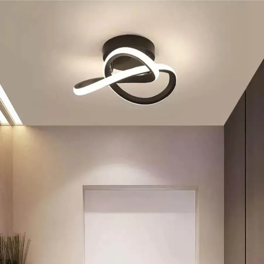 Alessandro Design VERTEX Flow 24W lustra LED neagra
