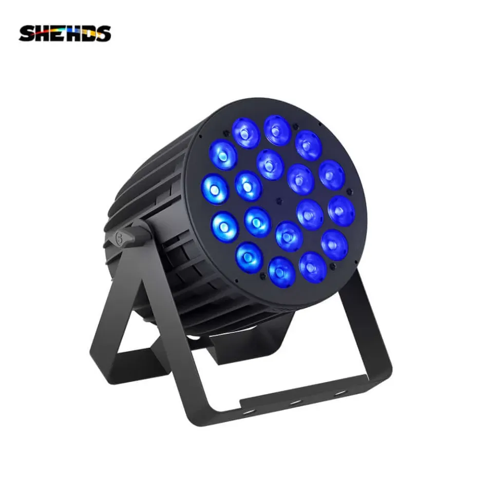Shehds Par 18x18W LED RGBWA+UV 6in1 aluminiu scena