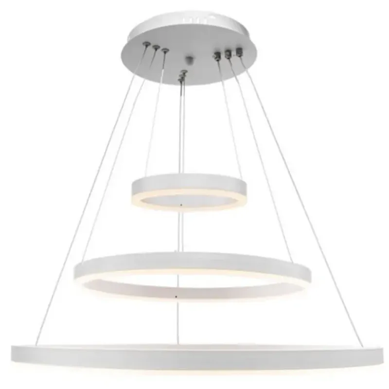 Alessandro Design Serena 85W lustra LED alba 3 cercuri dimabila