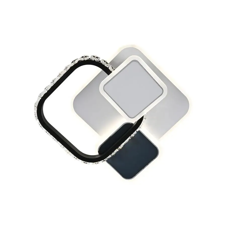 Alessandro Design Gella 48W lustra LED patrata alba 3 temperaturi