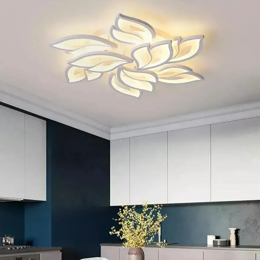 Alessandro Design LILY Lustra LED 101W Alba 9 Elemente Dimmabila
