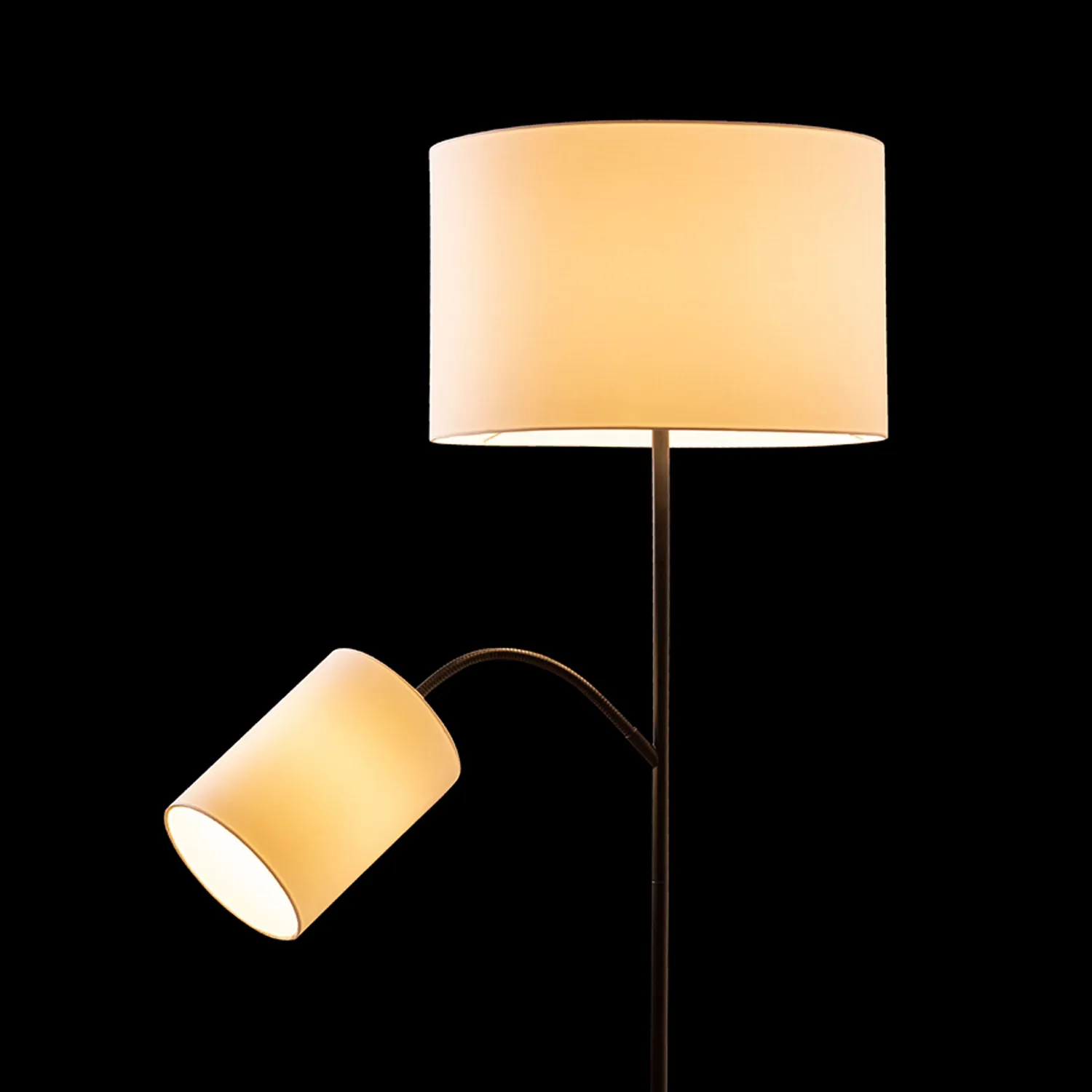 Rendl Pampa stativ lampadar negru E27 cu brat citit