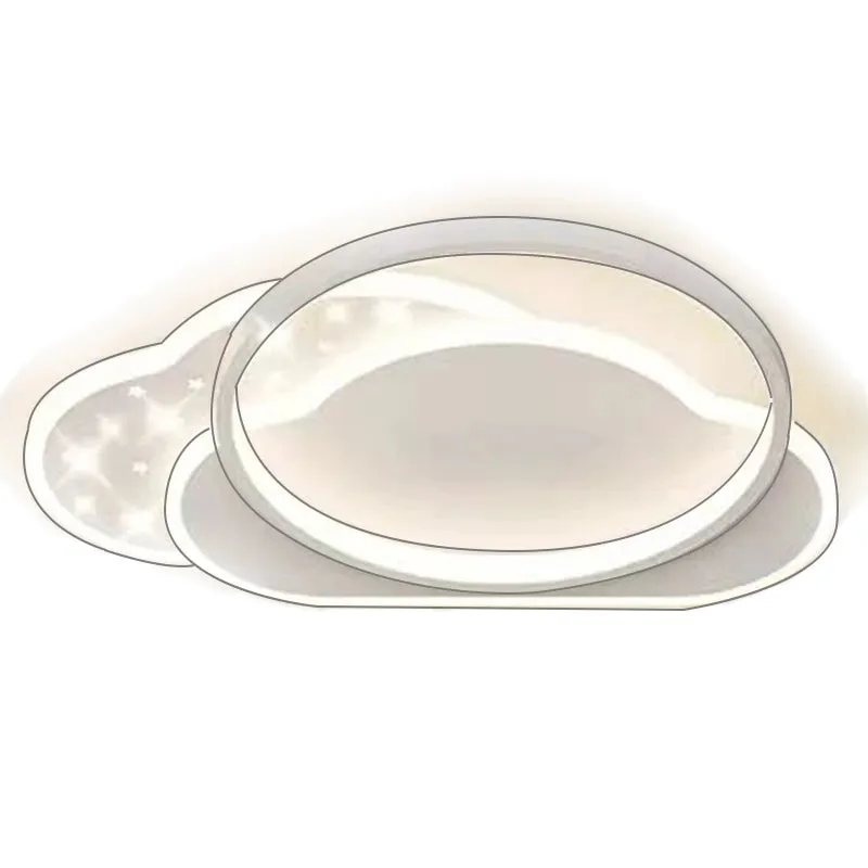 Lustra LED Alessandro Design Nuvia 71W alba cu telecomanda