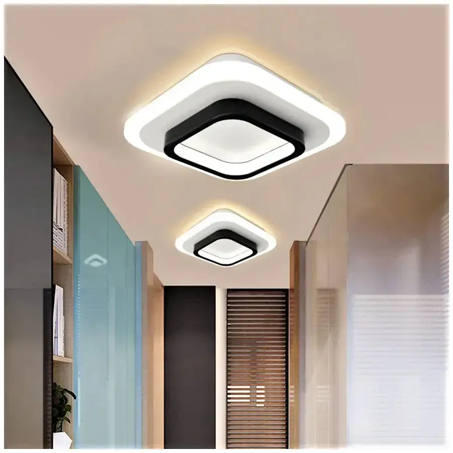 Alessandro Design Khai 20W plafoniera LED alb-negru 20 cm