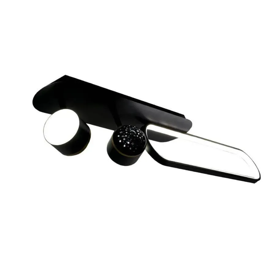 Alessandro Design Meissun lustra LED 44W neagra