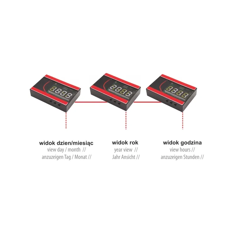 Furnika Watch ceas pentru oglinda cu afisaj LED