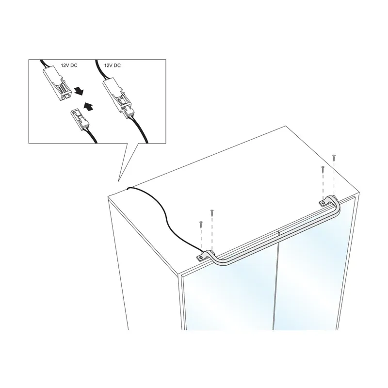 Furnika Mia corp LED mobilier aluminiu