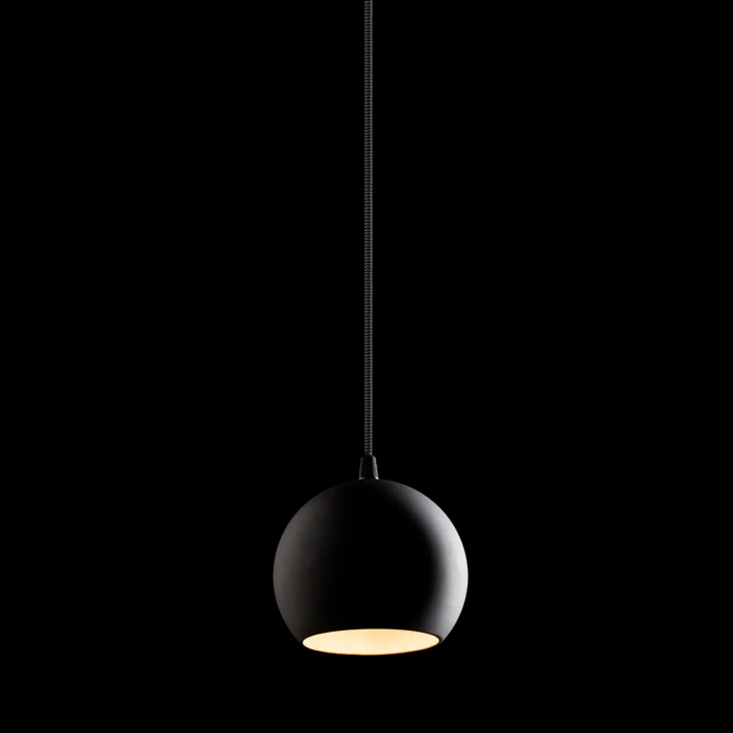 Rendl Light Studio Copa pendul sticlă opal negru