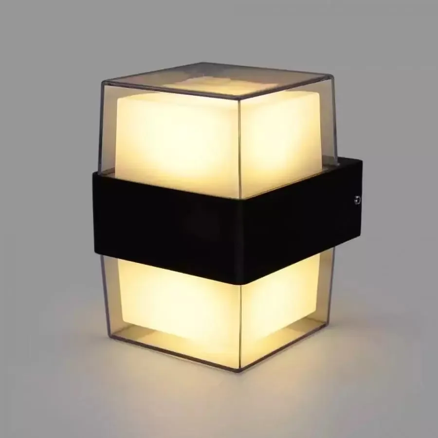 Alessandro Design Kennedy aplica exterior LED 12W alb-negru