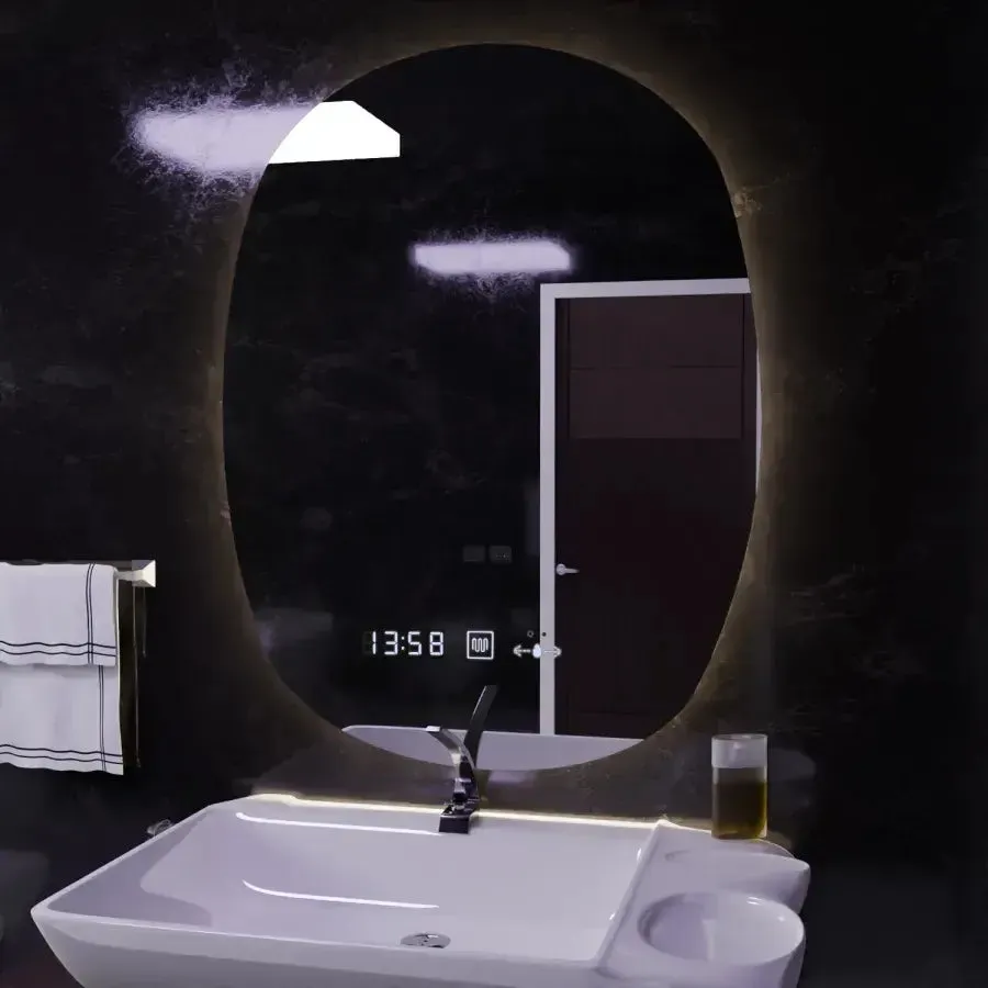 Alessandro Design Ranya oglindă LED ovală 60x80 dimabilă