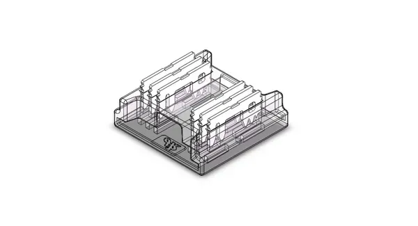 Aurora AU-ST224RGBCX conector drept 12mm RGBCX