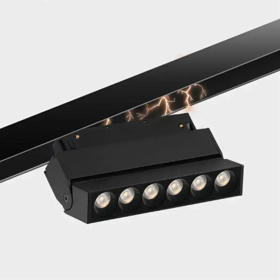 Alessandro Design proiector sina magnetica LED 6W negru neutru