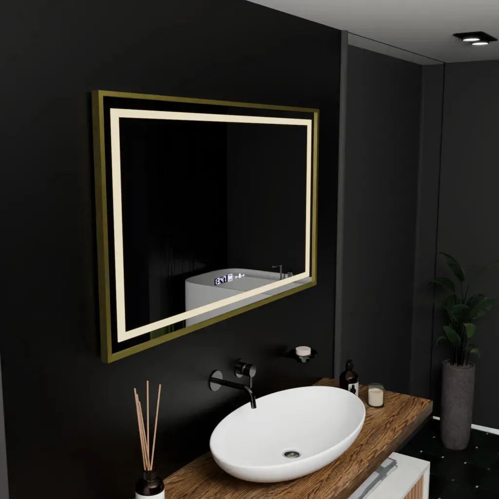 Alessandro Design Marcello oglinda LED 100x80cm aurie