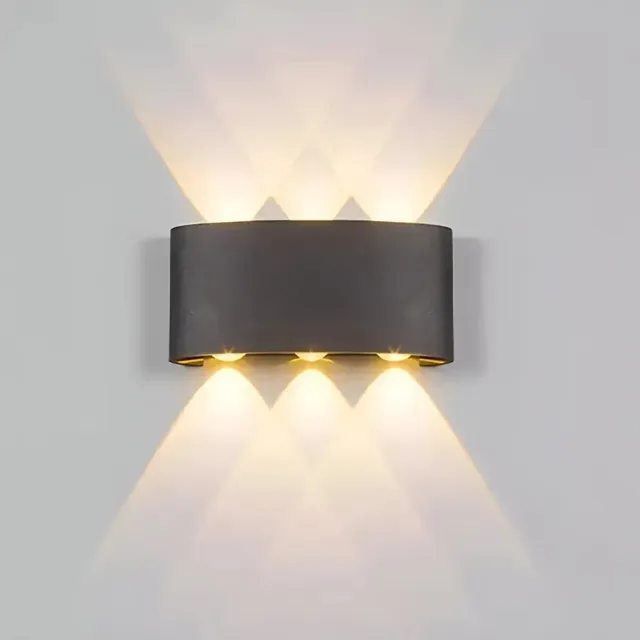 Alessandro Design Fantas 6x1W aplica LED exterior negru IP65