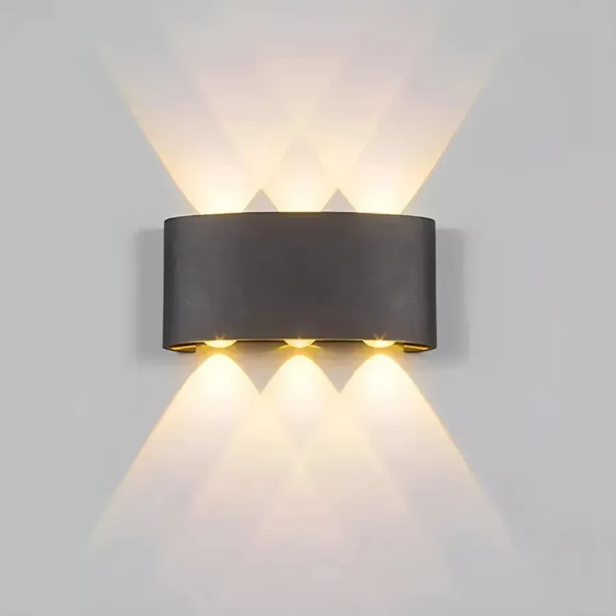 Alessandro Design Fantas 6x1W aplica LED exterior negru IP65