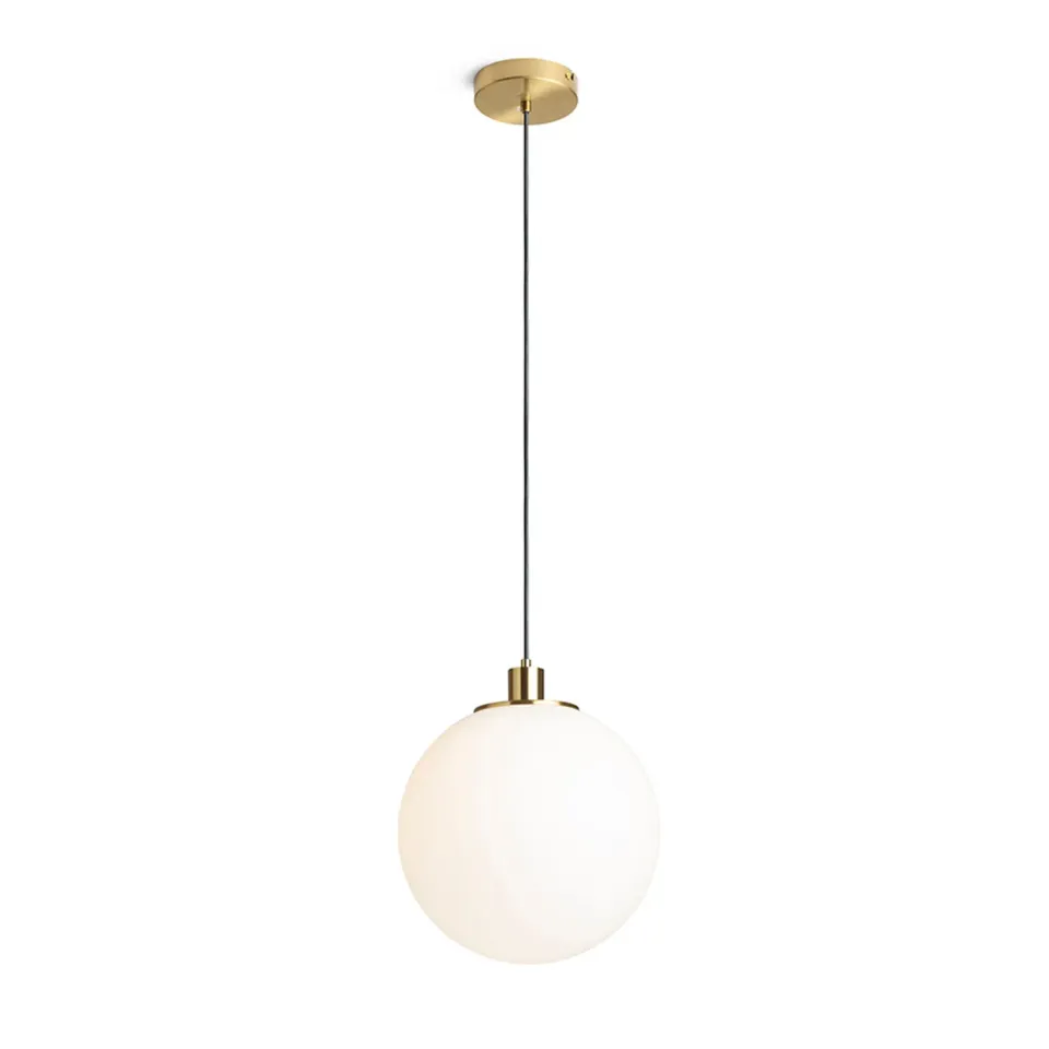 Rendl Boulder pendul sticla opal E27 alama