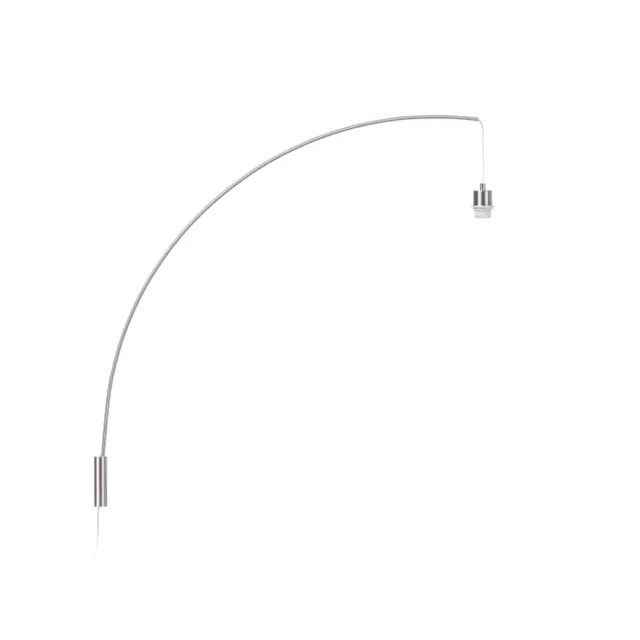 Rendl Bend aplica perete E27 nichel mat
