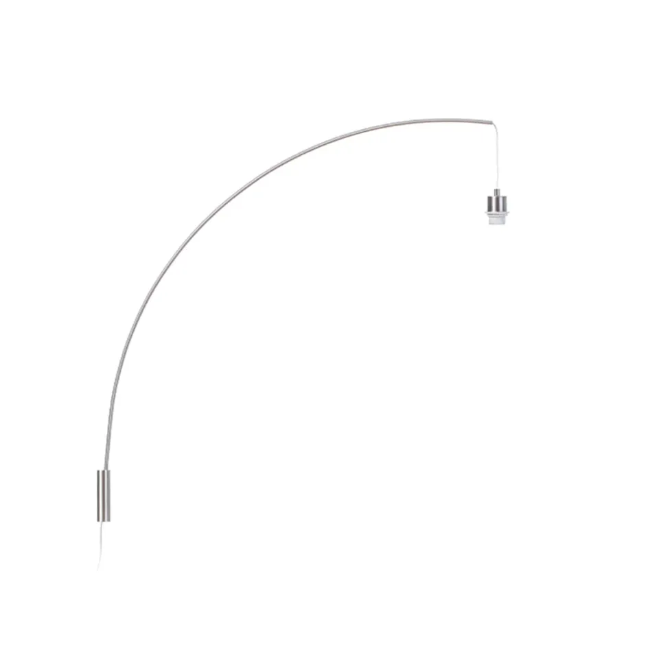 Rendl Bend aplica perete E27 nichel mat