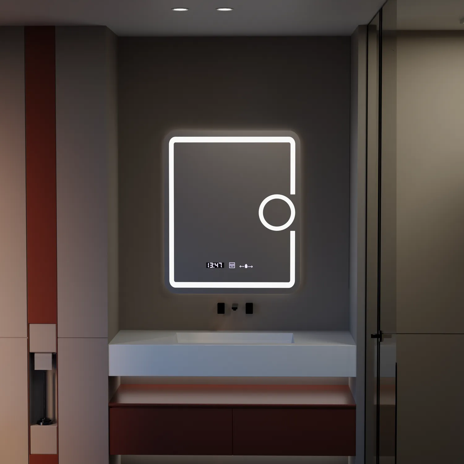 Alessandro Design Eclat Marcello oglinda LED 75x90 dimabila