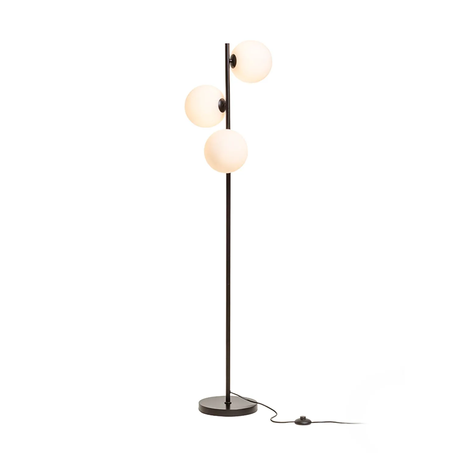rendl light studio Etheria lampadar negru 3 globuri G9