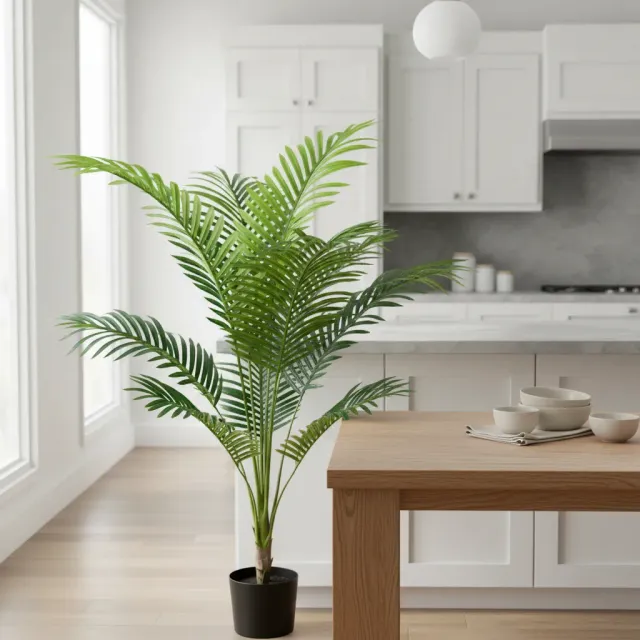 Alessandro Design Kentia Planta Artificiala 120 cm Verde Ghiveci