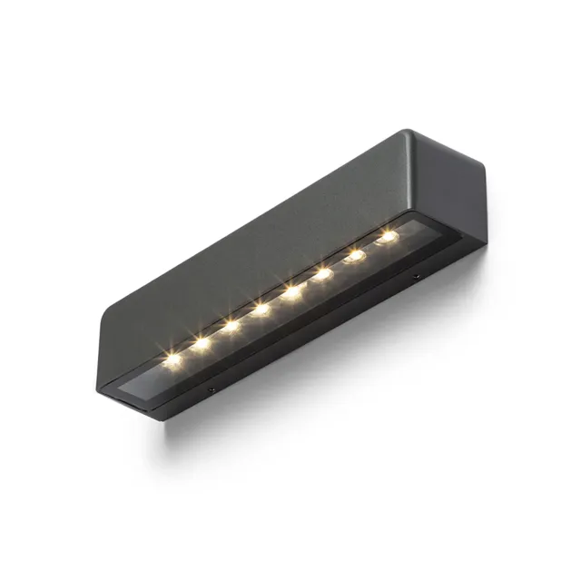 Rendl Light Studio Sampo aplica perete LED antracit asimetrica