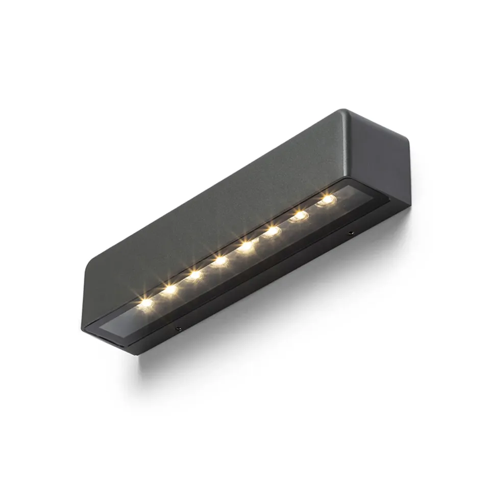 Rendl Light Studio Sampo aplica perete LED antracit asimetrica
