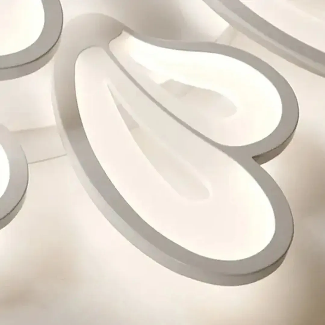 Alessandro Design Blossom 95W lustră LED albă 5 petale dimabilă