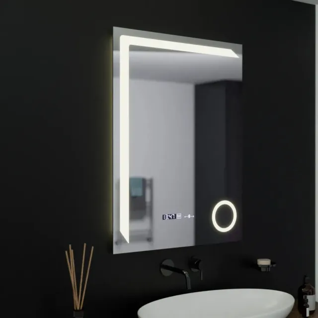 Alessandro Design Precision oglinda LED 60x80cm cu lupa cosmetica