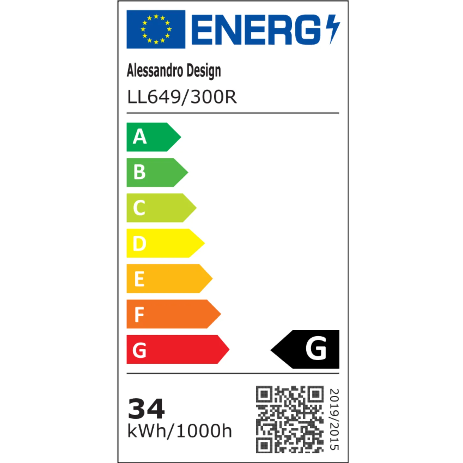 Alessandro Design PERU 34W lustra LED alba 2 cercuri