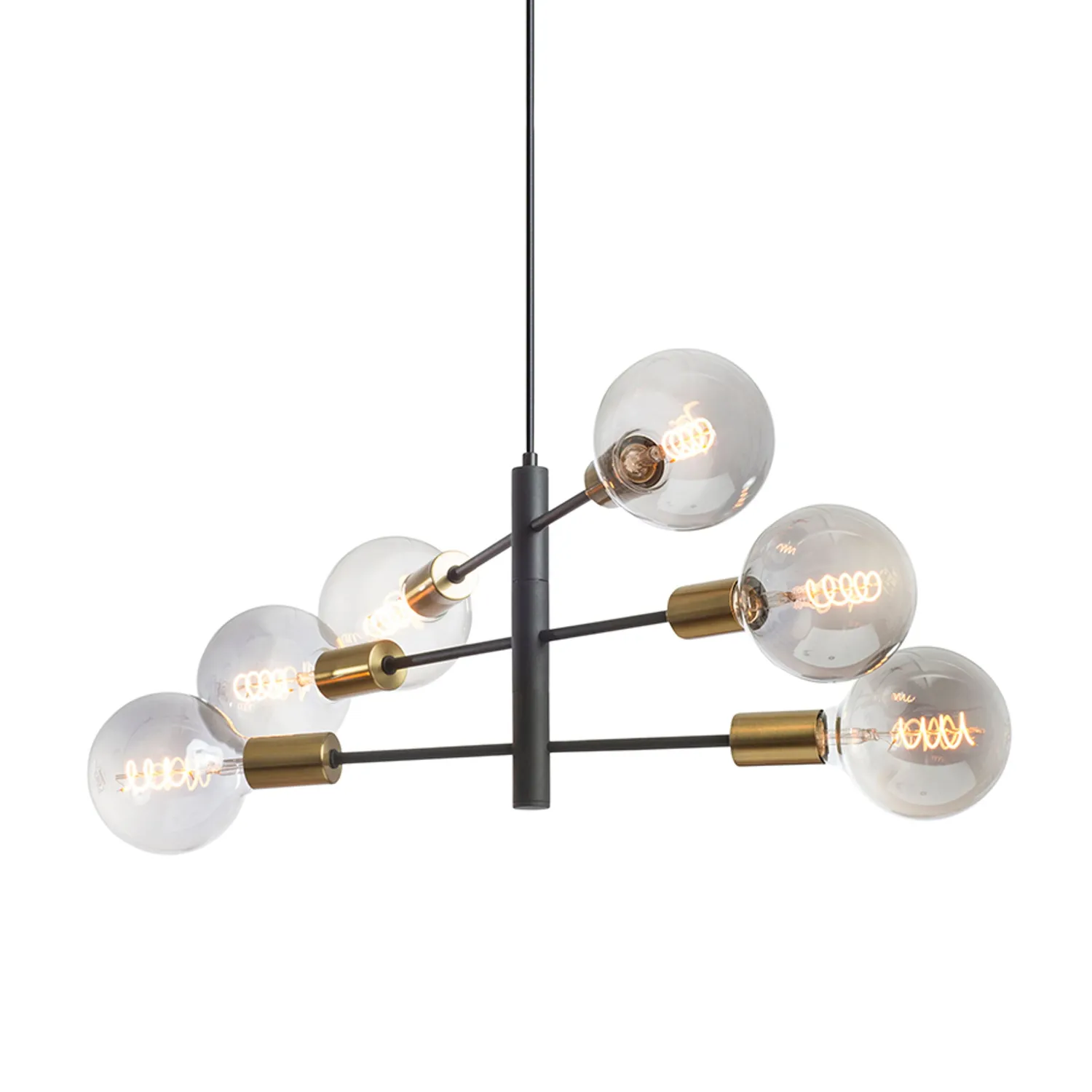 Rendl Light Studio Artemia pendul negru alama E27