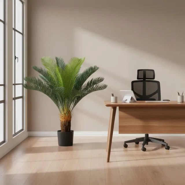 Alessandro Design palmier artificial 85cm 24 frunze cu ghiveci