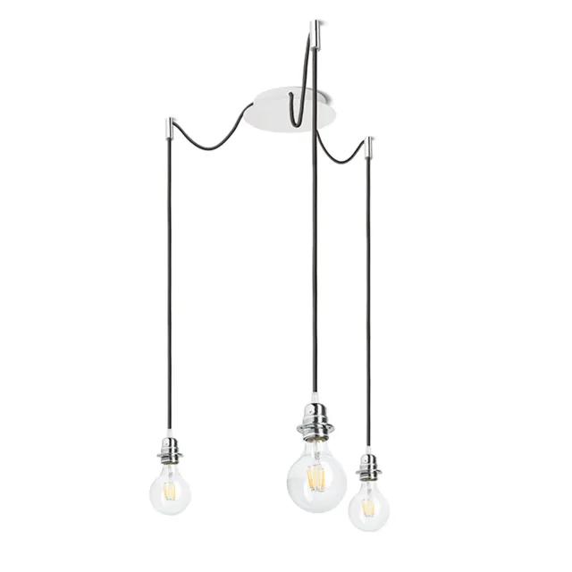 Rendl Light Studio Kombix 3 lustra suspendata negru crom