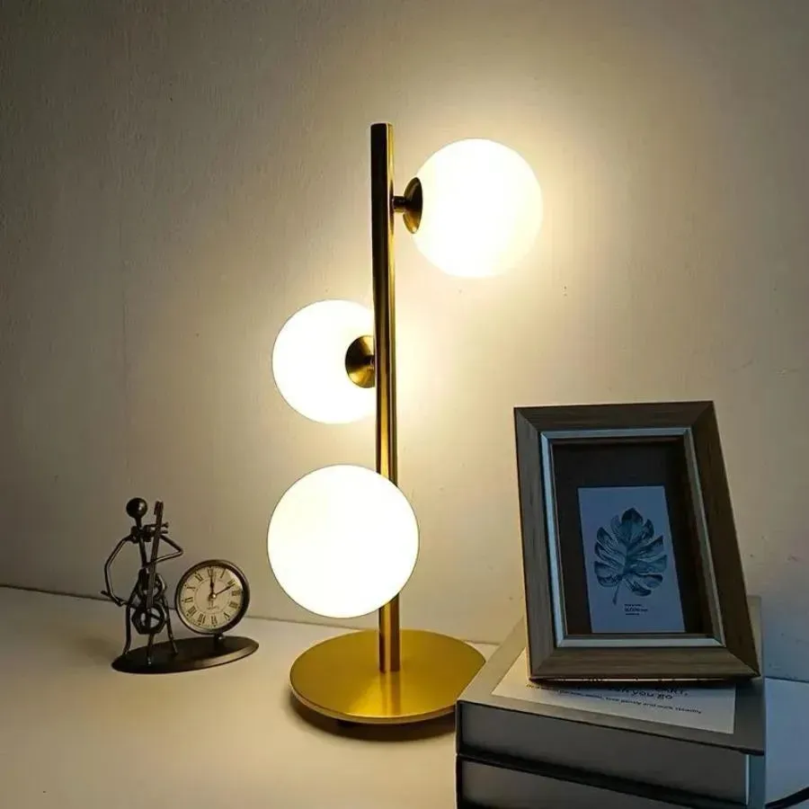 Alessandro Design Mustafa veioza alba 60cm 3xG9