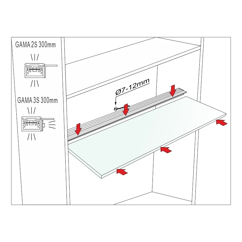 Furnika Gama 2S 300mm bara LED 300 mm