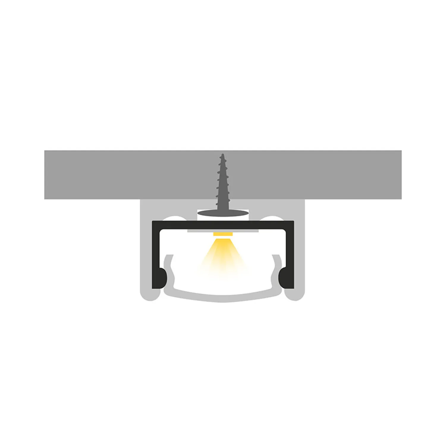 Rendl Light Studio LED Profile G profil aluminiu alb 1m