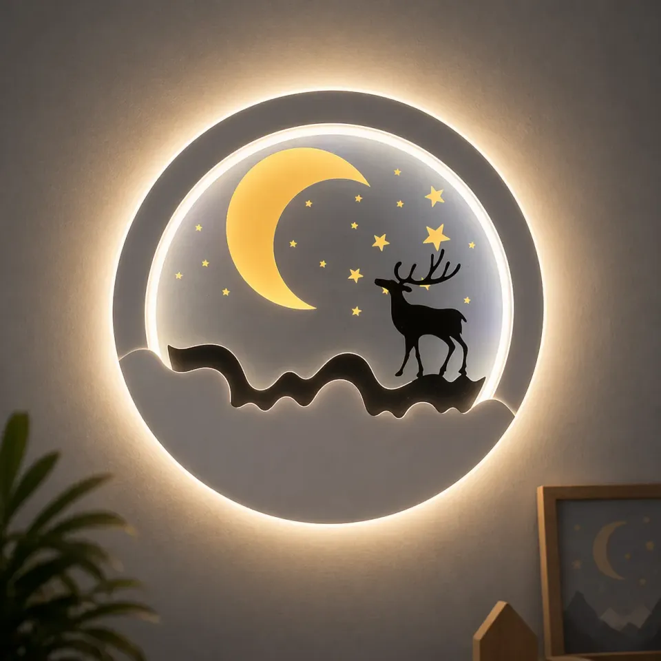 Alessandro Design Noctra aplică LED 44W neagră 3 culori