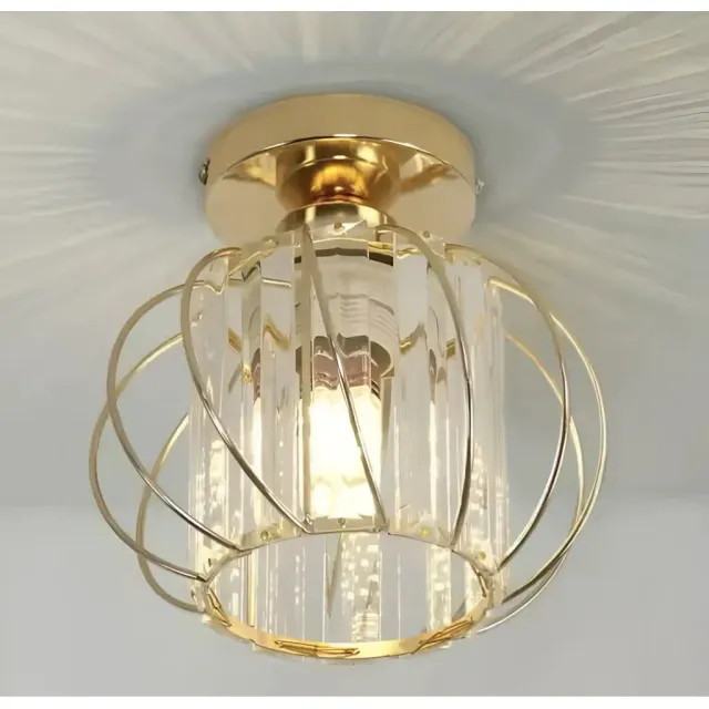 Alessandro Design Monica lustră E27 aurie cristal D16cm