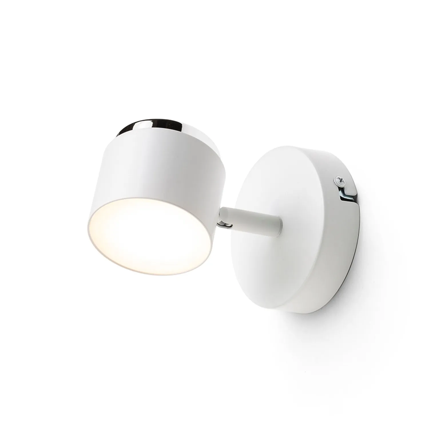 Rendl Nova I aplica LED perete negru crom 10W