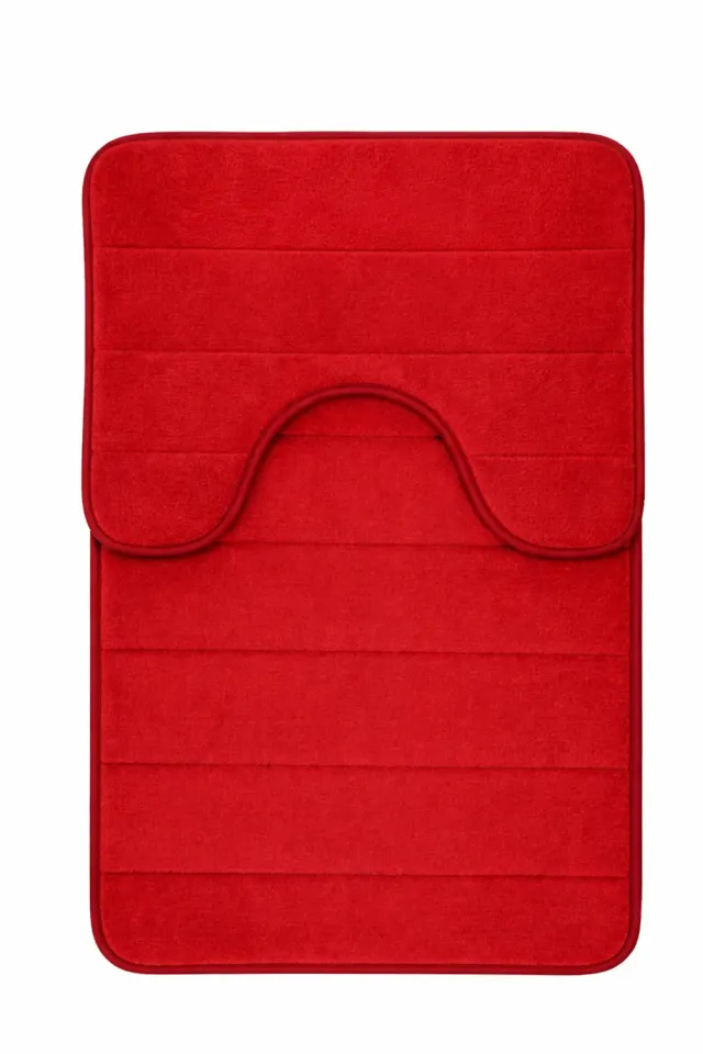 Alessandro Design covoras baie rosu set 2 antiderapant absorbant