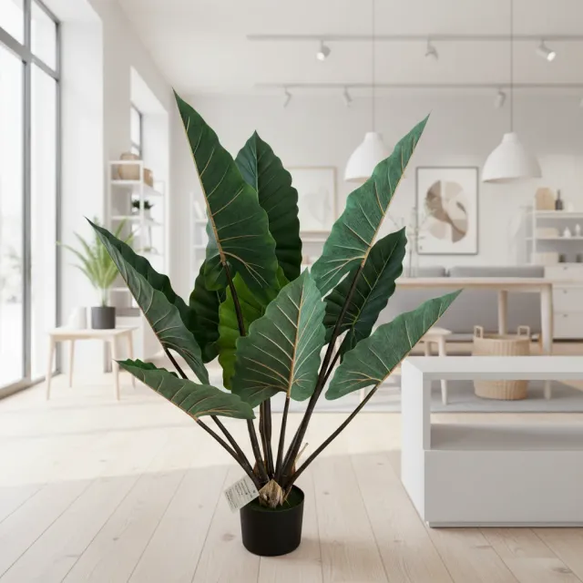 Alessandro Design planta artificiala verde 120cm frunze mari