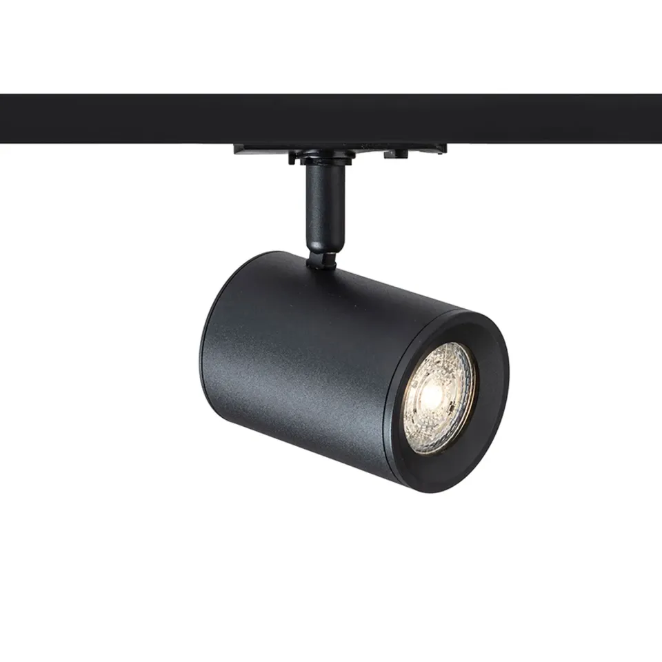Rendl Cadenza spot sina GU10 negru cilindric