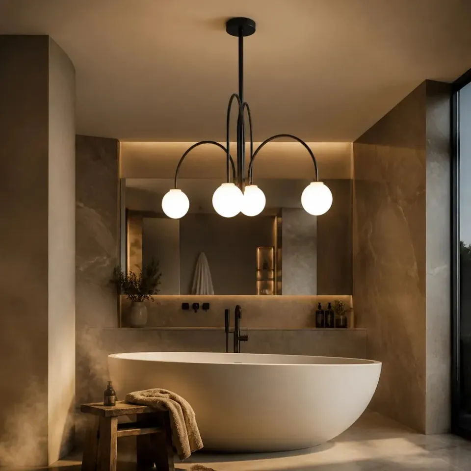 Alessandro Design Torino lustra cu abajur 4xE27 negru metal industriala