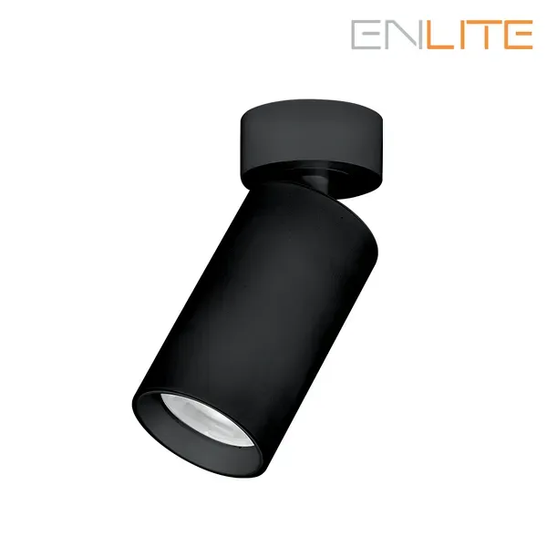 Aurora Enlite GU10 spot aplicat negru reglabil