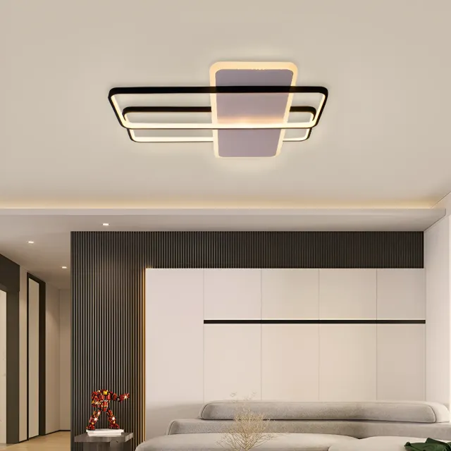 Alessandro Design Arianna lustra LED 76W neagra dimabila