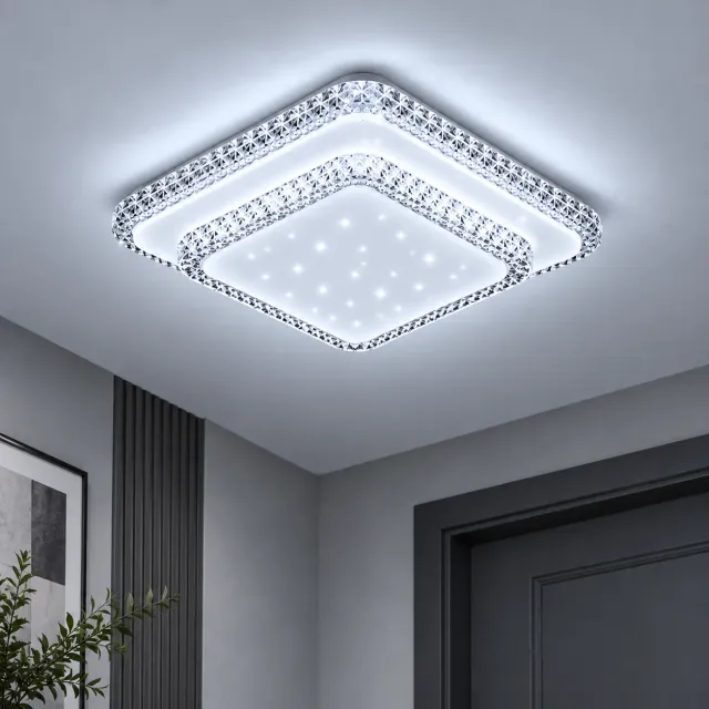 Lustra LED Alessandro Design Qikiqtaaluk 40W alba 33x33cm