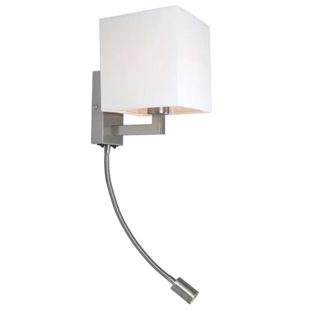 Rendl Light Studio Taina aplica perete abajur LED lectura alba