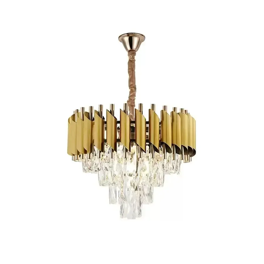 Alessandro Design Salvador candelabru cristal auriu 4xE27