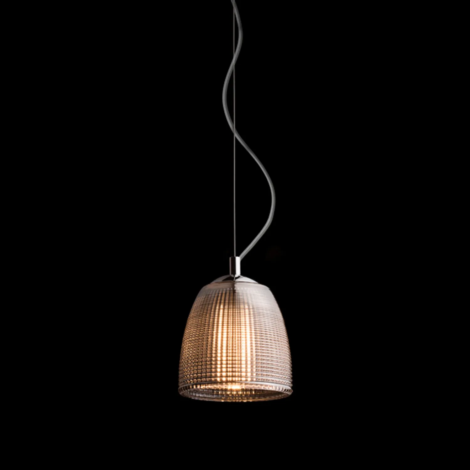 Rendl Light Studio Azria pendul sticlă fumurie crom